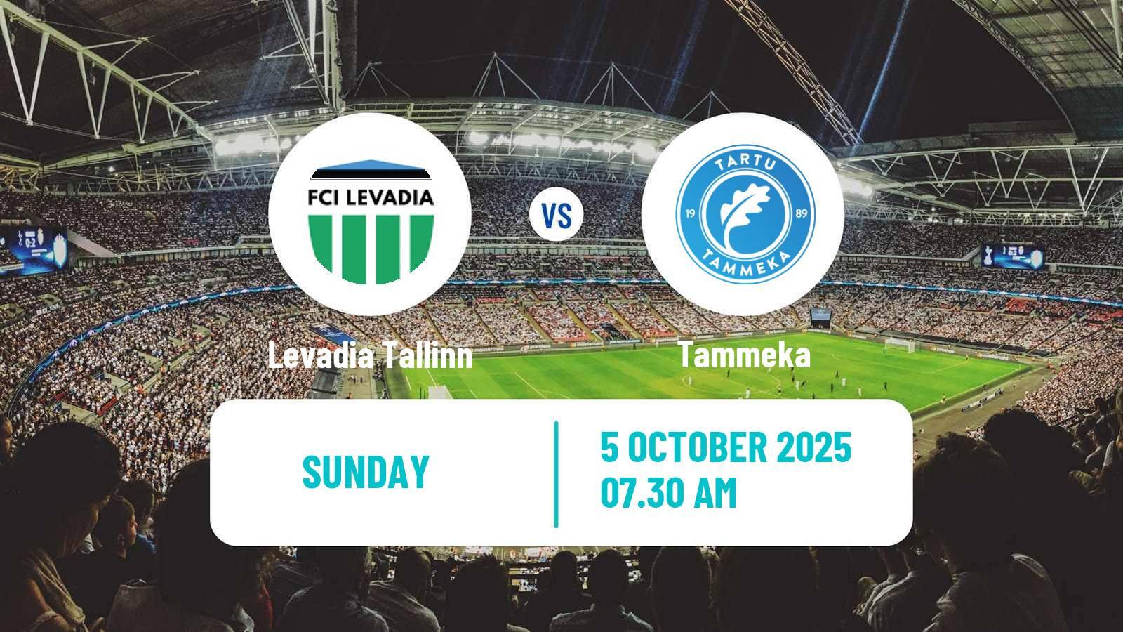 Football Estonian Meistriliiga Levadia Tallinn - Tammeka