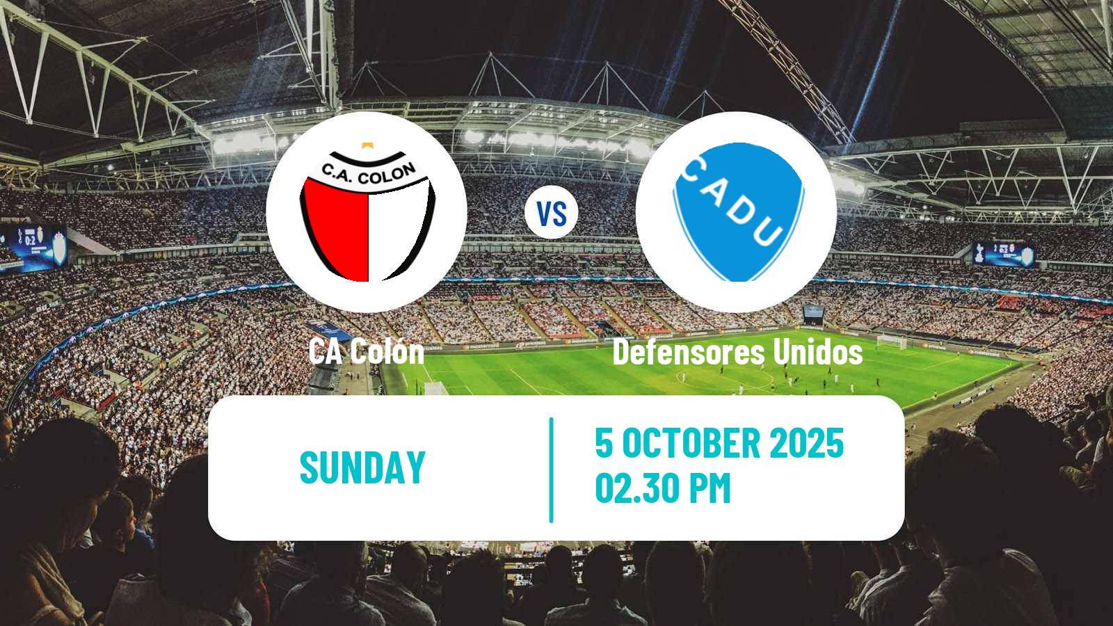 Football Argentinian Primera Nacional Colón - Defensores Unidos