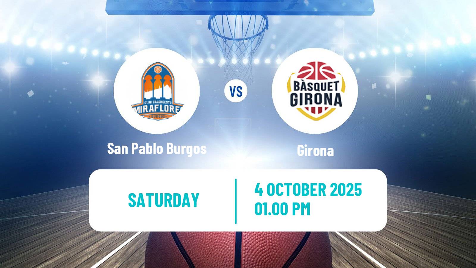 Basketball Spanish ACB League San Pablo Burgos - Girona