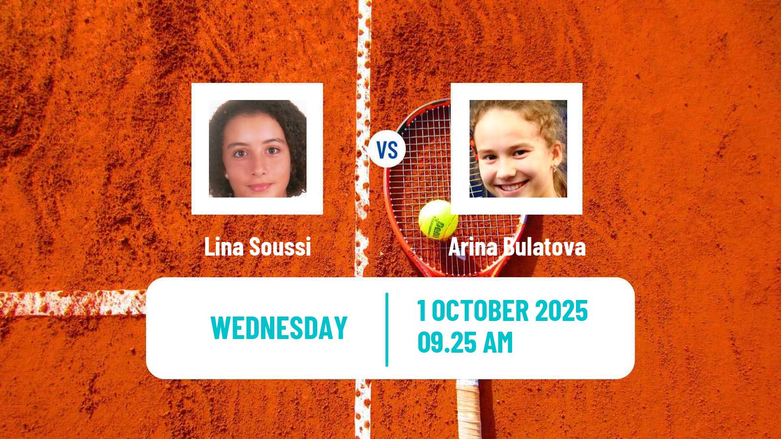 Tennis ITF W35 Monastir 6 Women Lina Soussi - Arina Bulatova