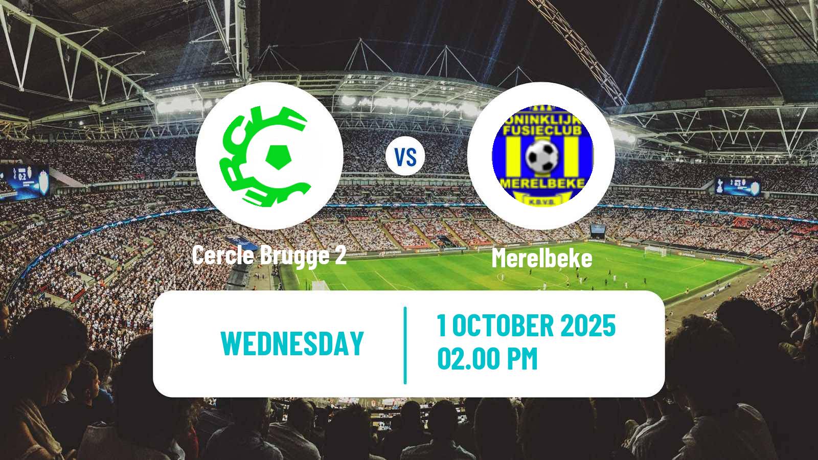 Football Belgian National Division 1 VV Cercle Brugge 2 - Merelbeke