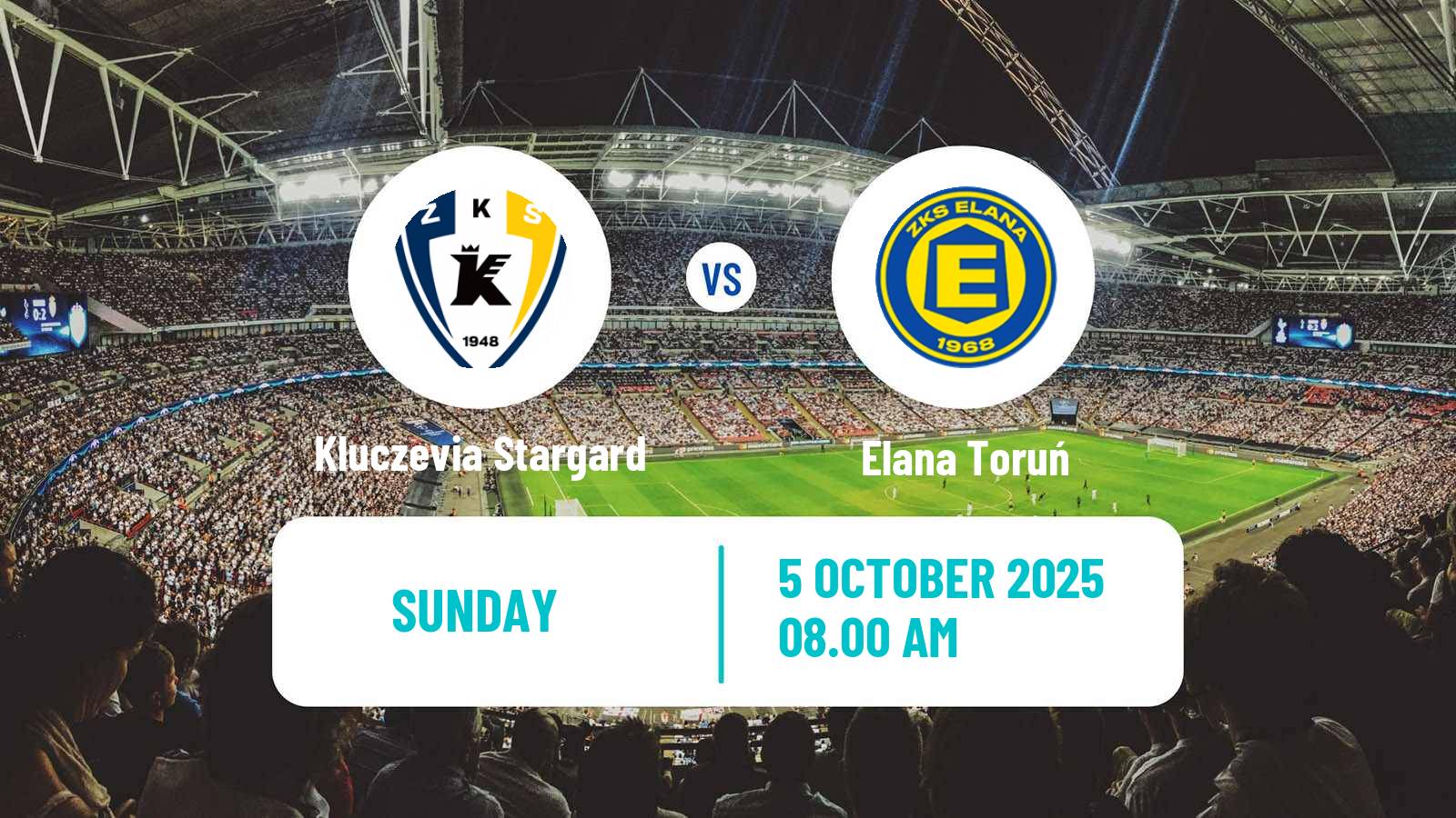 Football Polish Division 3 - Group II Kluczevia Stargard - Elana Toruń