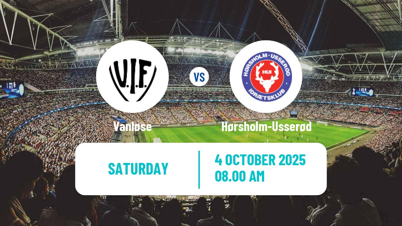 Football Danish 3 Division Vanløse - Hørsholm-Usserød