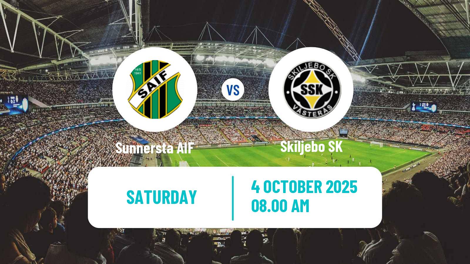 Football Swedish Division 2 - Norra Svealand Sunnersta AIF - Skiljebo