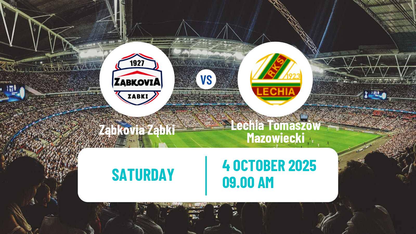 Football Polish Division 3 - Group I Ząbkovia Ząbki - Lechia Tomaszów Mazowiecki