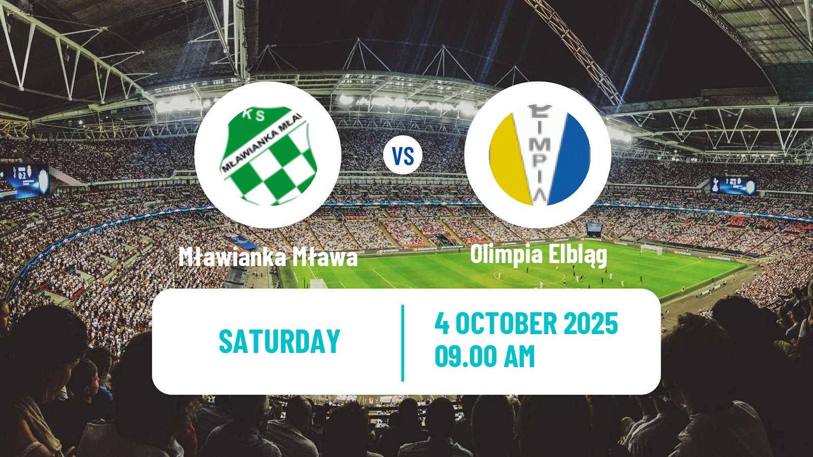 Football Polish Division 3 - Group I Mławianka Mława - Olimpia Elbląg