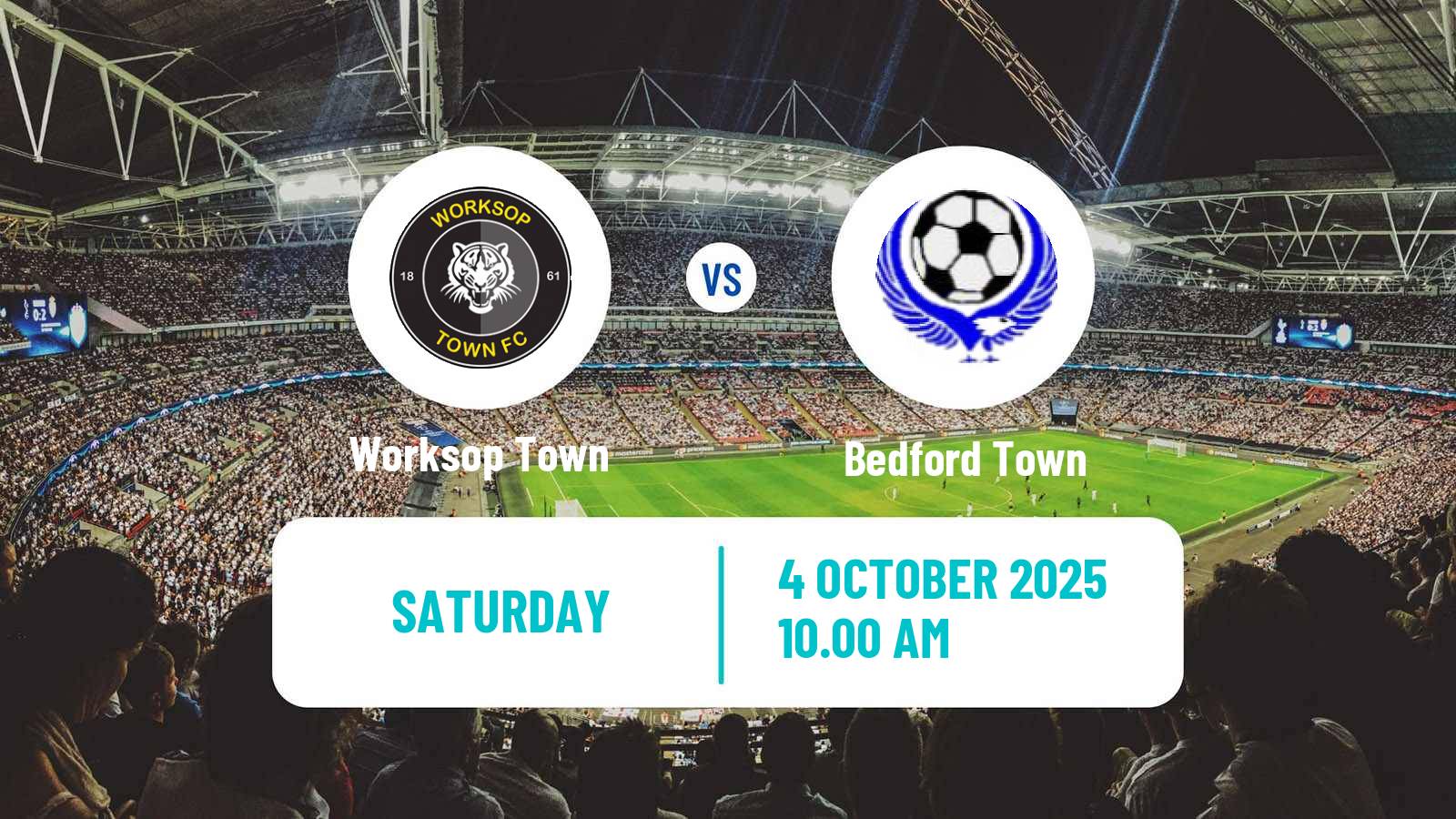 Football English National League North Worksop Town - Bedford Town