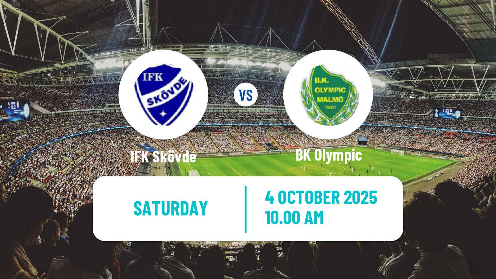 Football Swedish Division 1 Södra IFK Skövde - Olympic