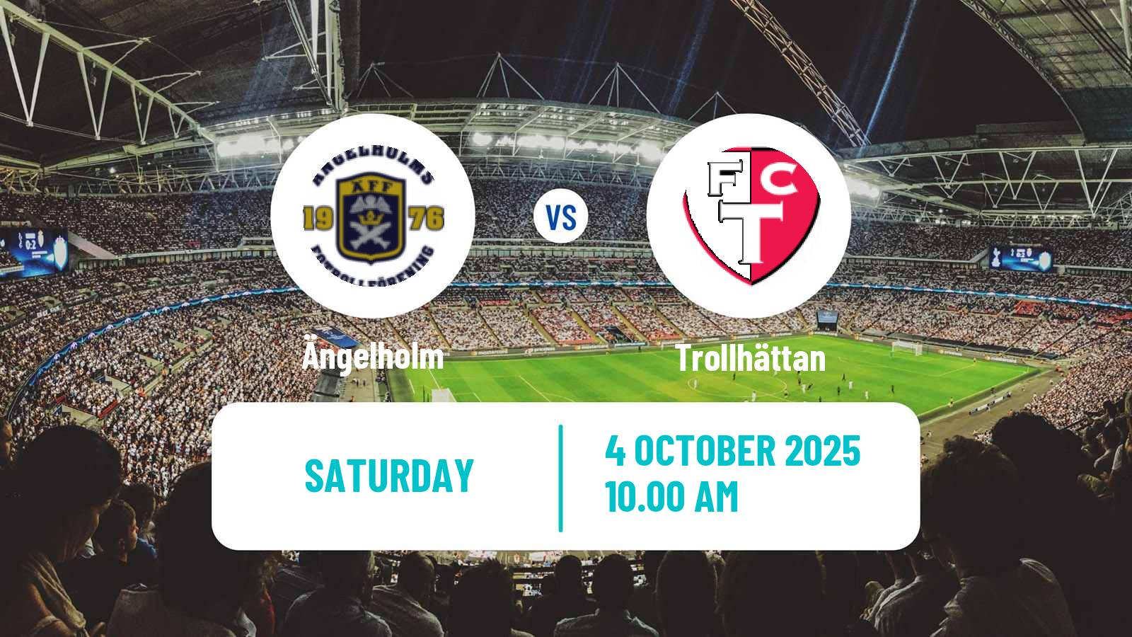 Football Swedish Division 1 Södra Ängelholm - Trollhättan