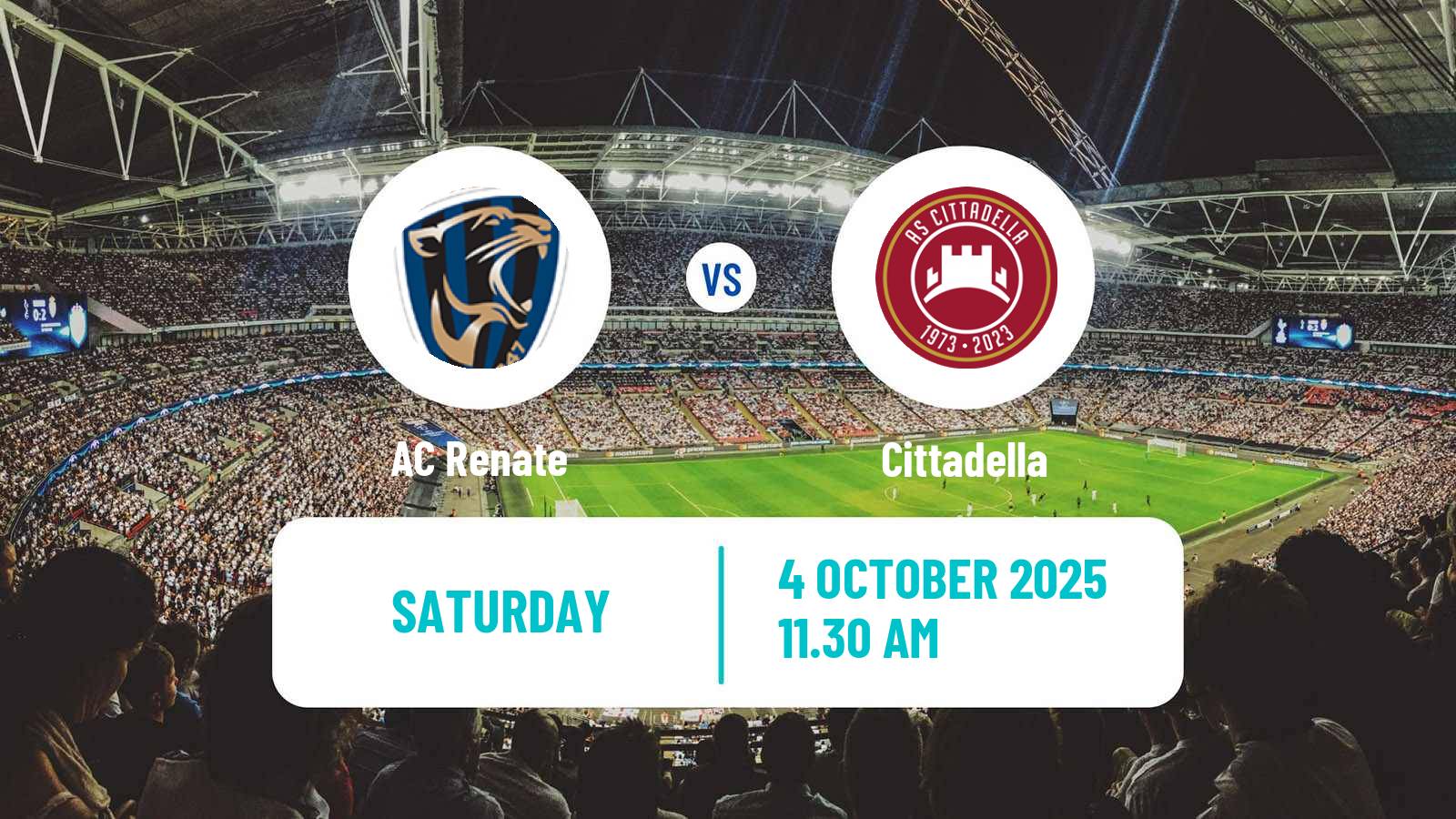Football Italian Serie C Group A Renate - Cittadella