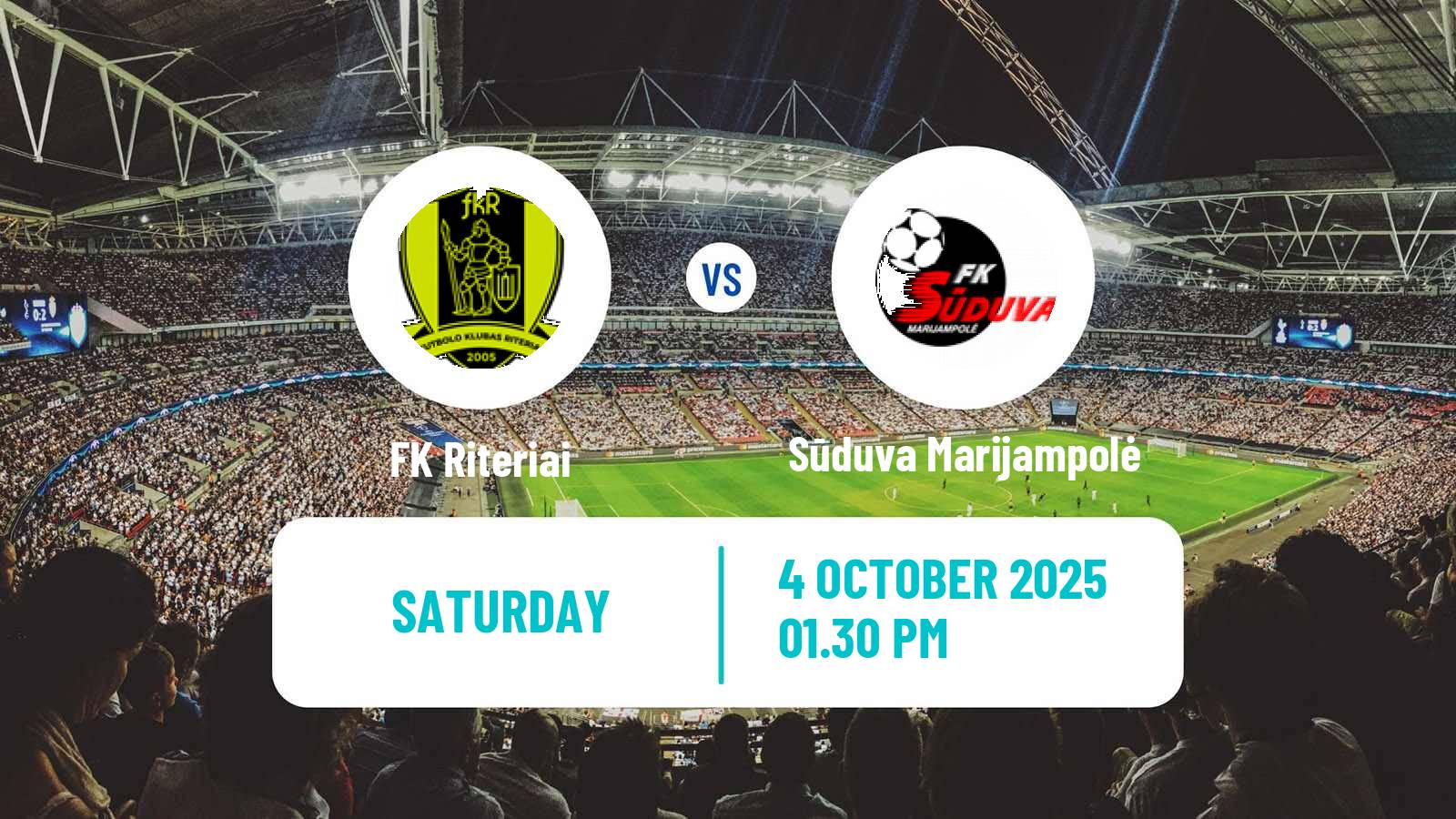 Football Lithuanian A Lyga Riteriai - Sūduva Marijampolė