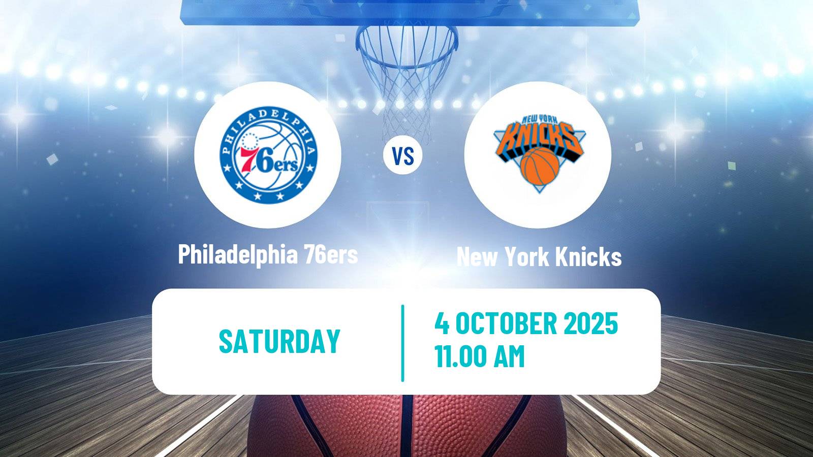 Basketball NBA Philadelphia 76ers - New York Knicks