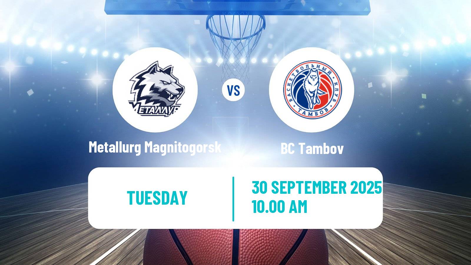Basketball Russian Super League Basketball Metallurg Magnitogorsk - Tambov