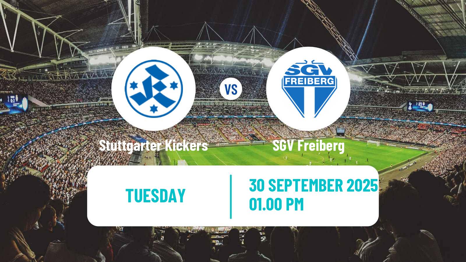 Football German Regionalliga Sudwest Stuttgarter Kickers - Freiberg