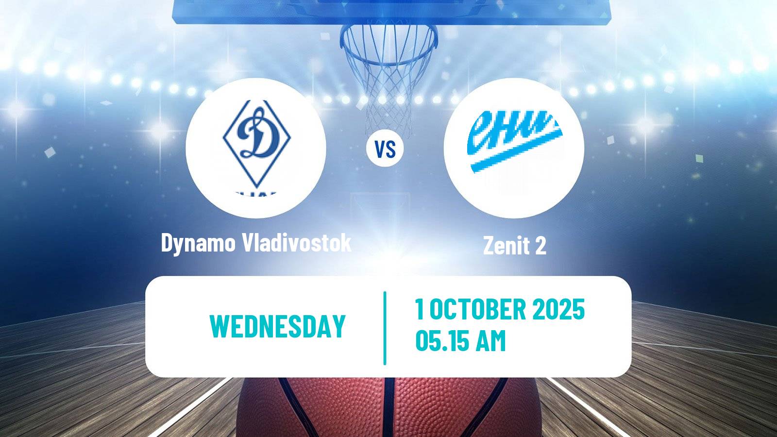 Basketball Russian Super League Basketball Dynamo Vladivostok - Zenit 2