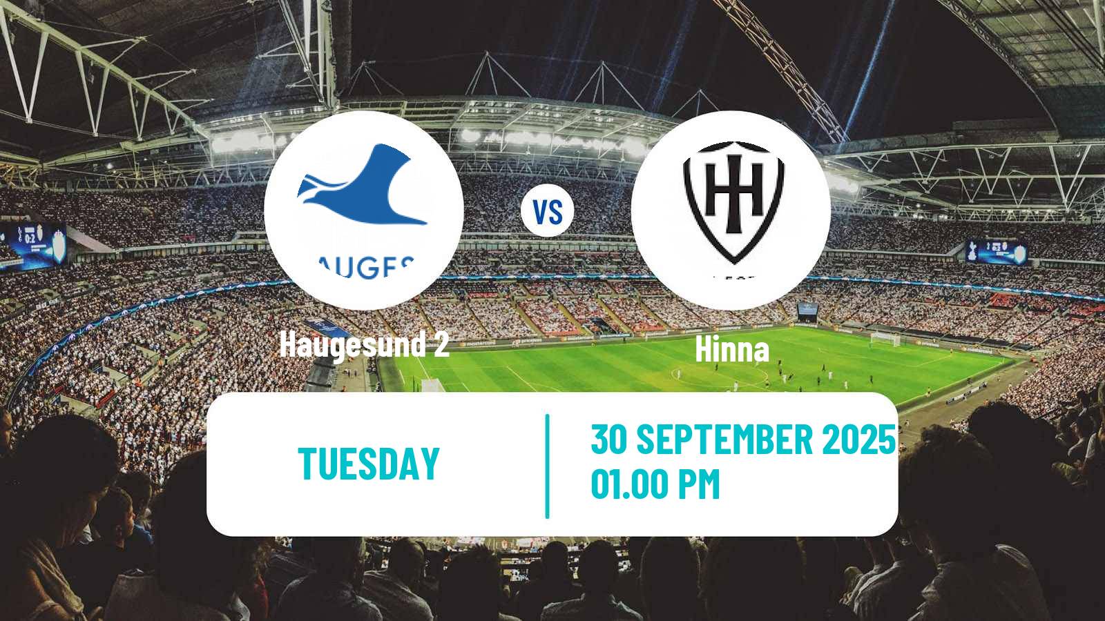 Football Norwegian Division 3 - Group 5 Haugesund 2 - Hinna