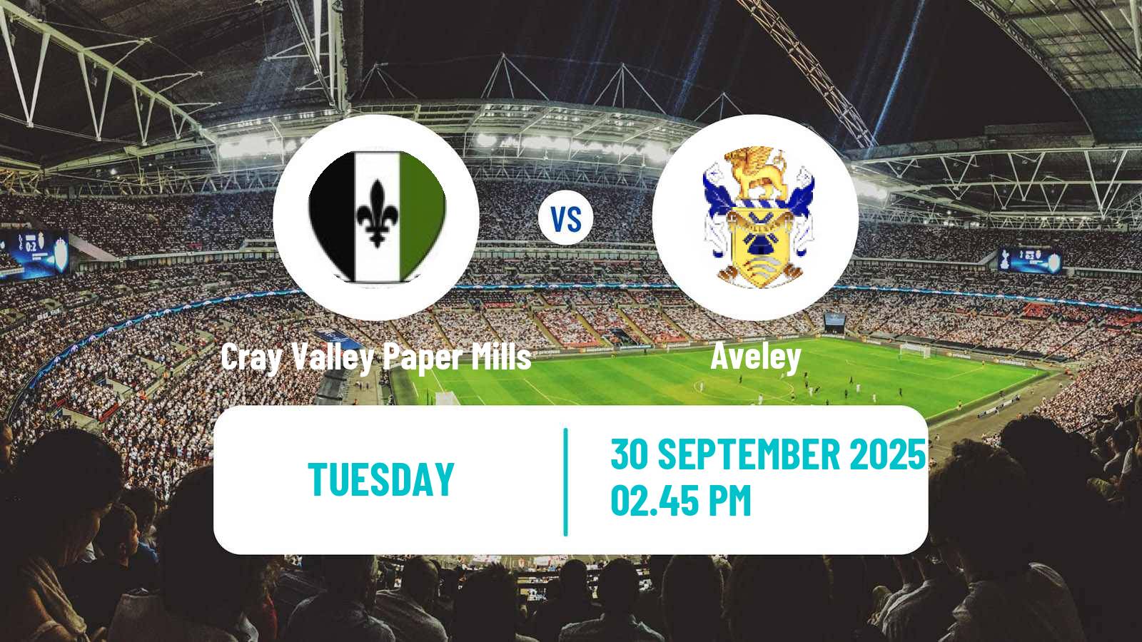 Football English Isthmian League Premier Division Cray Valley Paper Mills - Aveley