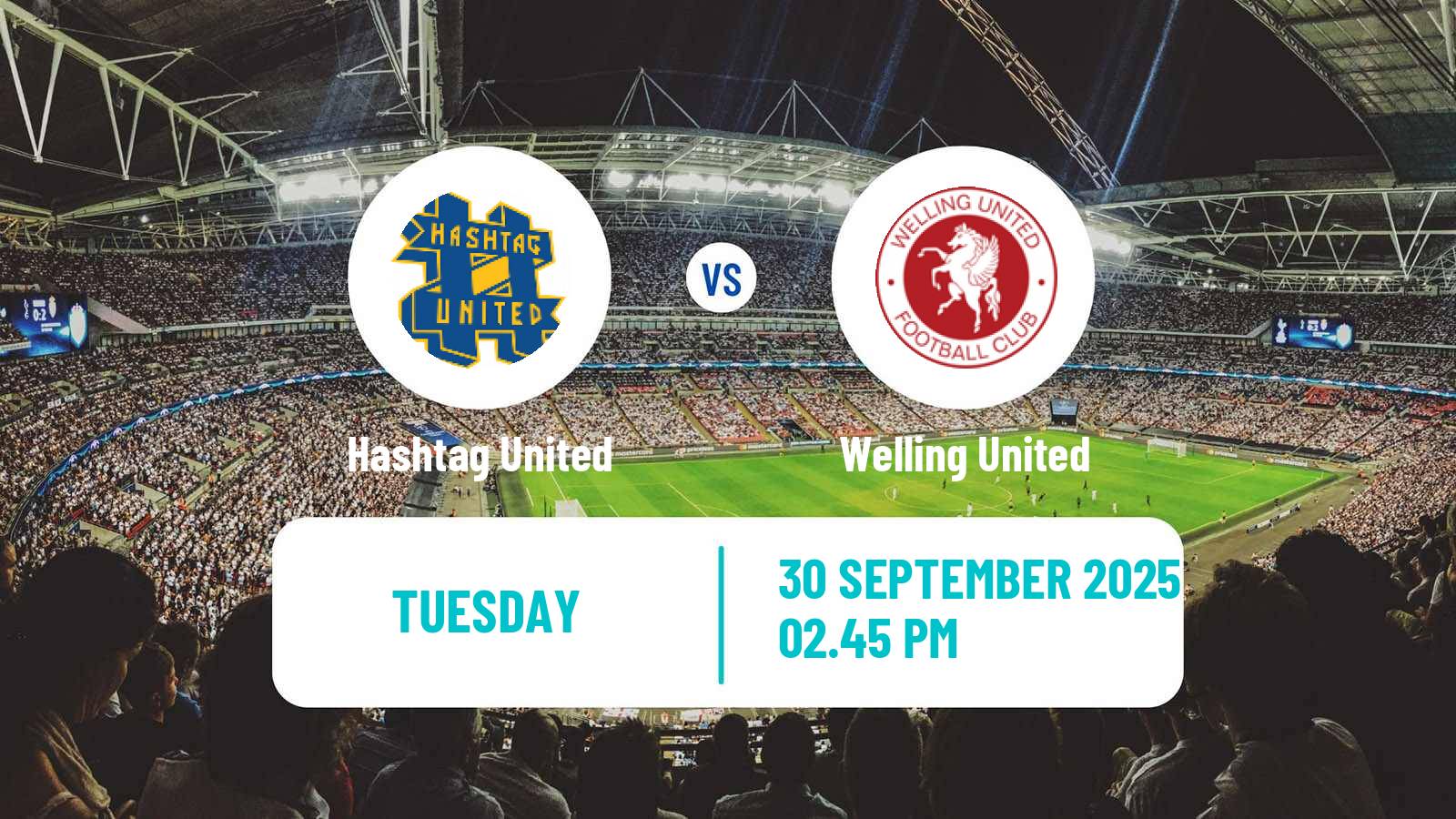 Football English Isthmian League Premier Division Hashtag United - Welling United