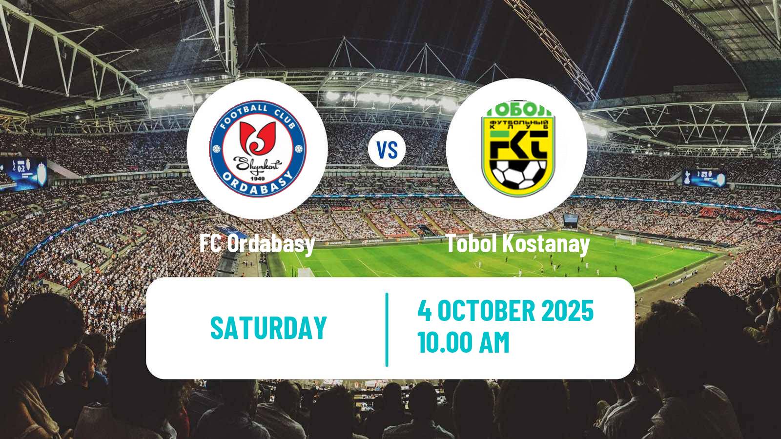 Football Kazakh Cup Ordabasy - Tobol Kostanay