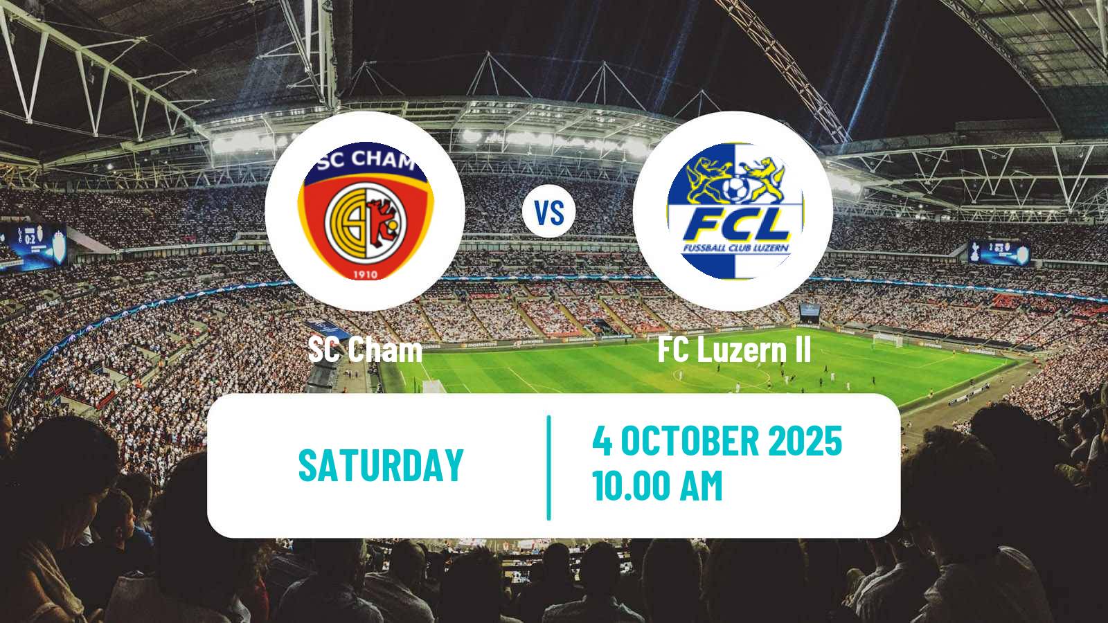 Football Swiss Promotion League Cham - Luzern II
