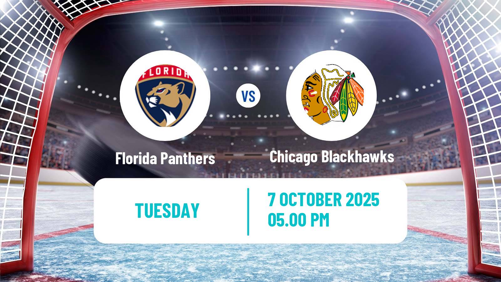 Hockey NHL Florida Panthers - Chicago Blackhawks