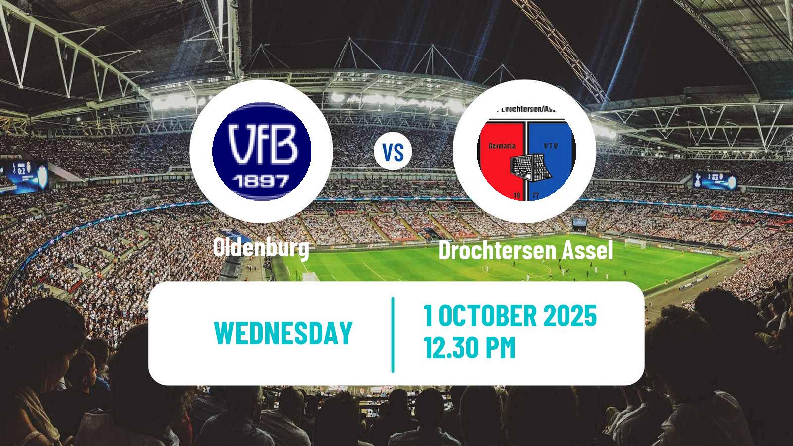 Football German Regionalliga North Oldenburg - Drochtersen Assel