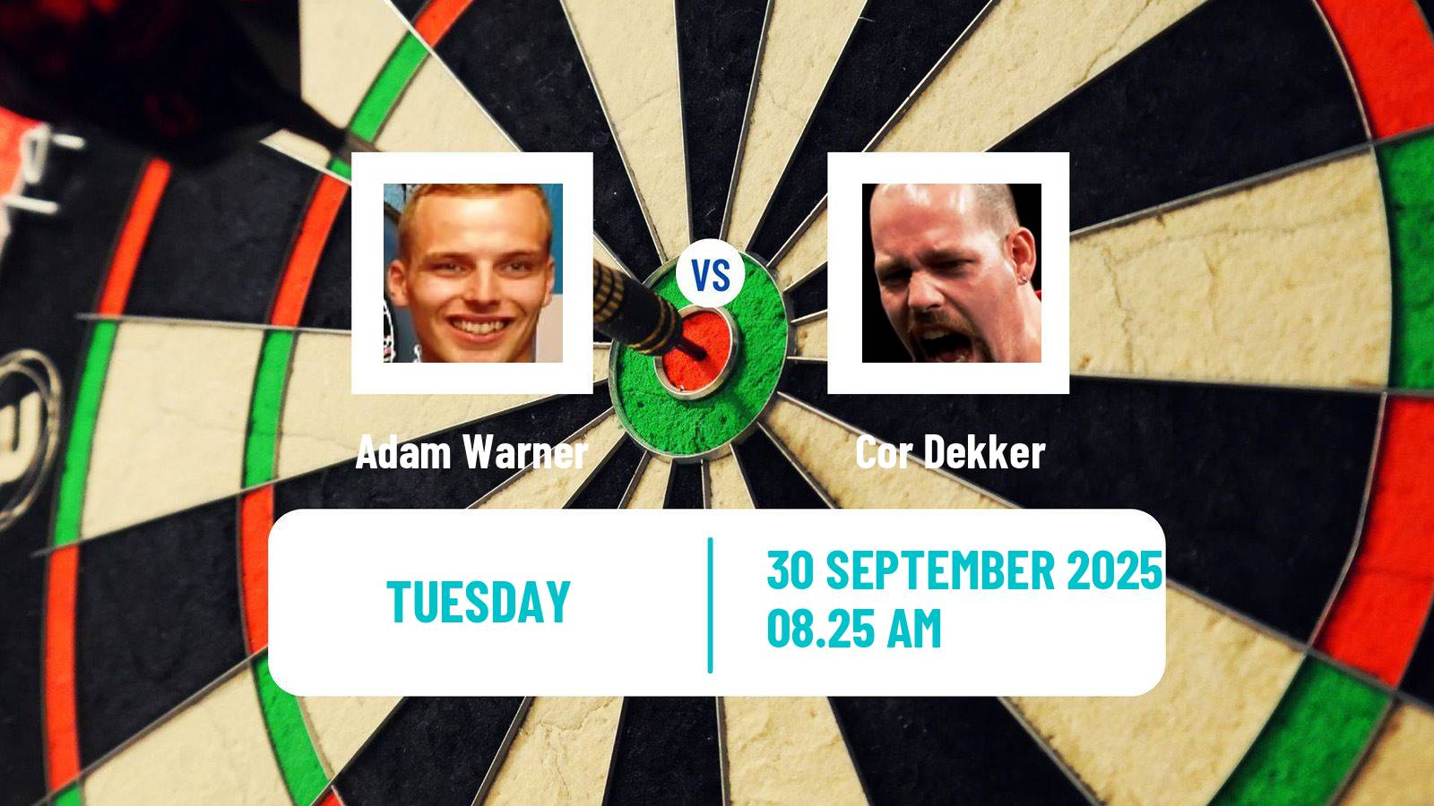 Darts Players Championship 28 2025 Adam Warner - Cor Dekker