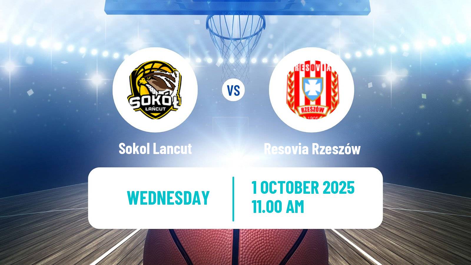 Basketball Polish 1 Liga Basketball Sokol Lancut - Resovia Rzeszów