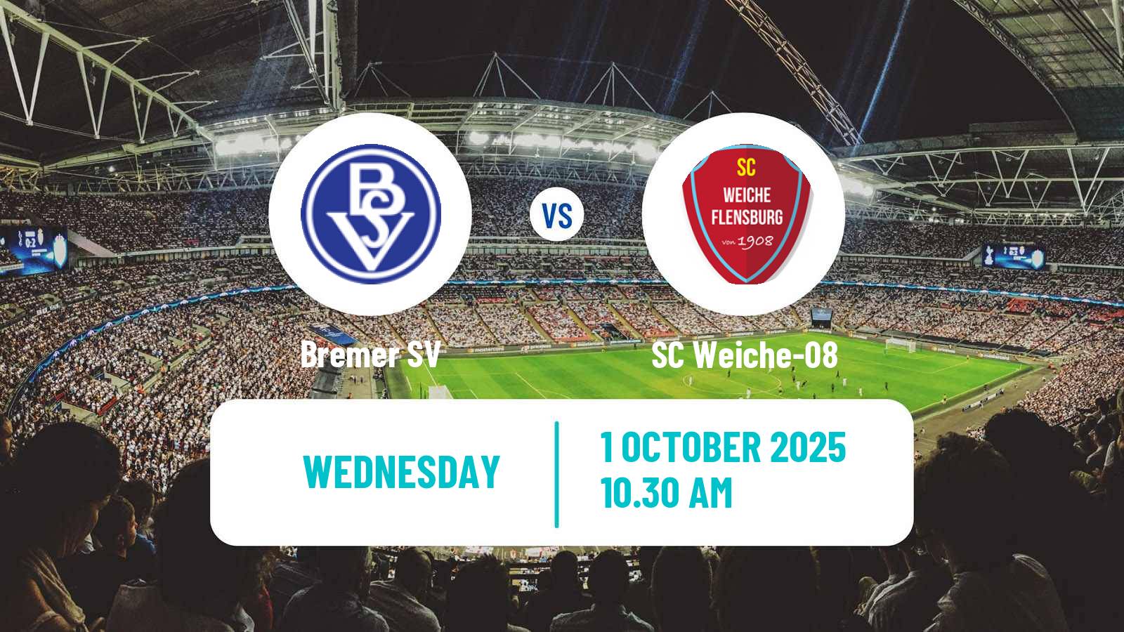 Football German Regionalliga North Bremer SV - SC Weiche-08
