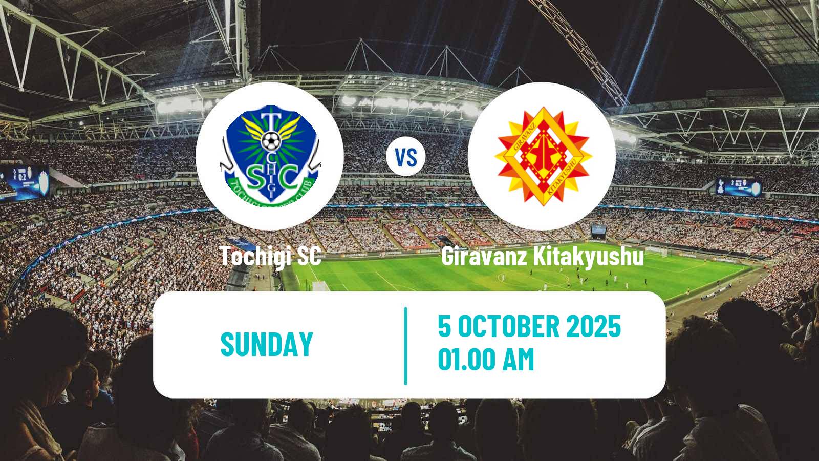 Football Japan J3 League Tochigi - Giravanz Kitakyushu
