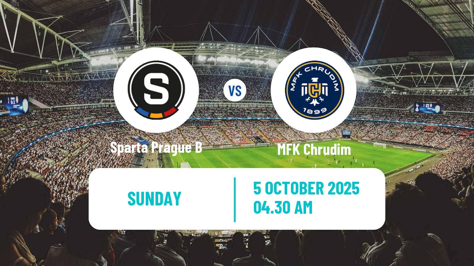 Football Czech Division 2 Sparta Prague B - Chrudim