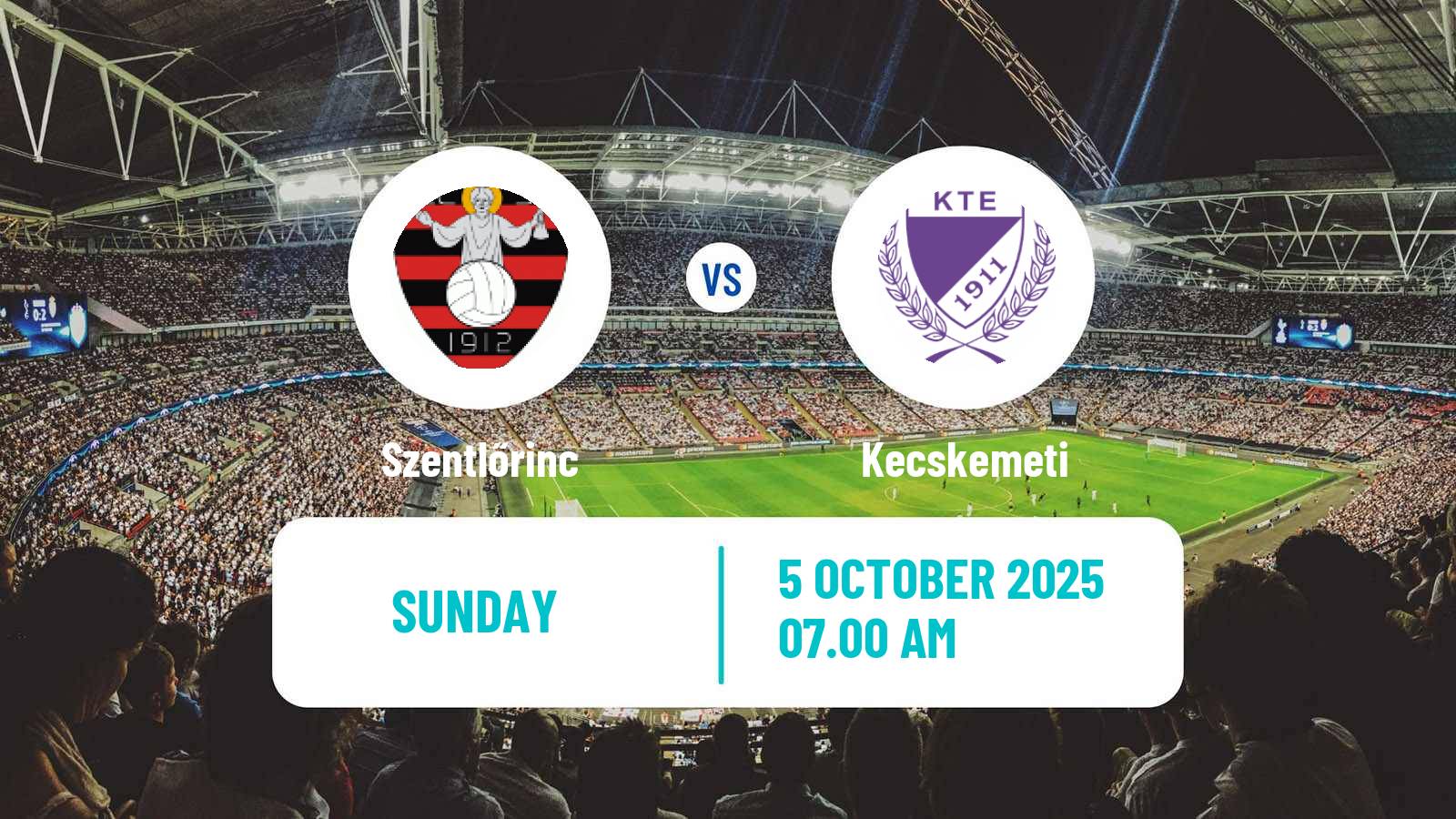 Football Hungarian NB II Szentlőrinc - Kecskemeti