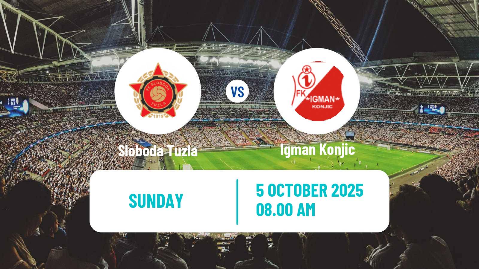 Football Bosnian Prva Liga FBiH Sloboda Tuzla - Igman Konjic