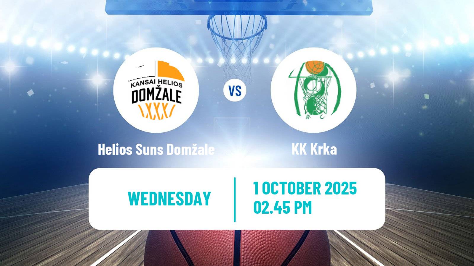 Basketball Slovenian Liga Basketball Helios Suns Domžale - Krka