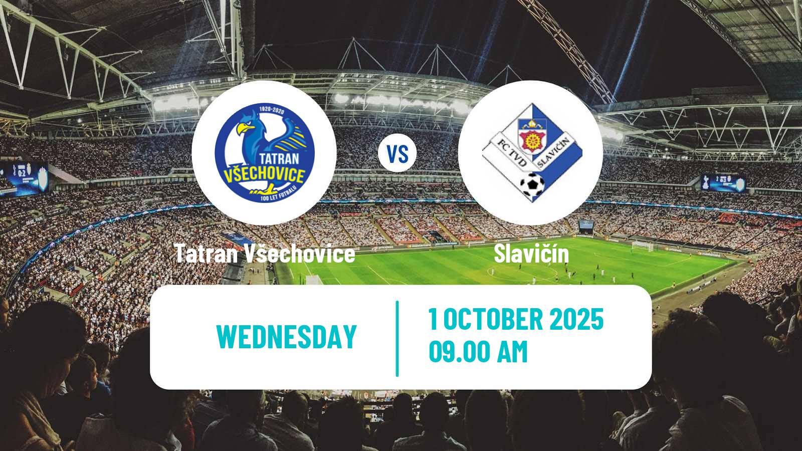 Football Czech Division E Tatran Všechovice - Slavičín