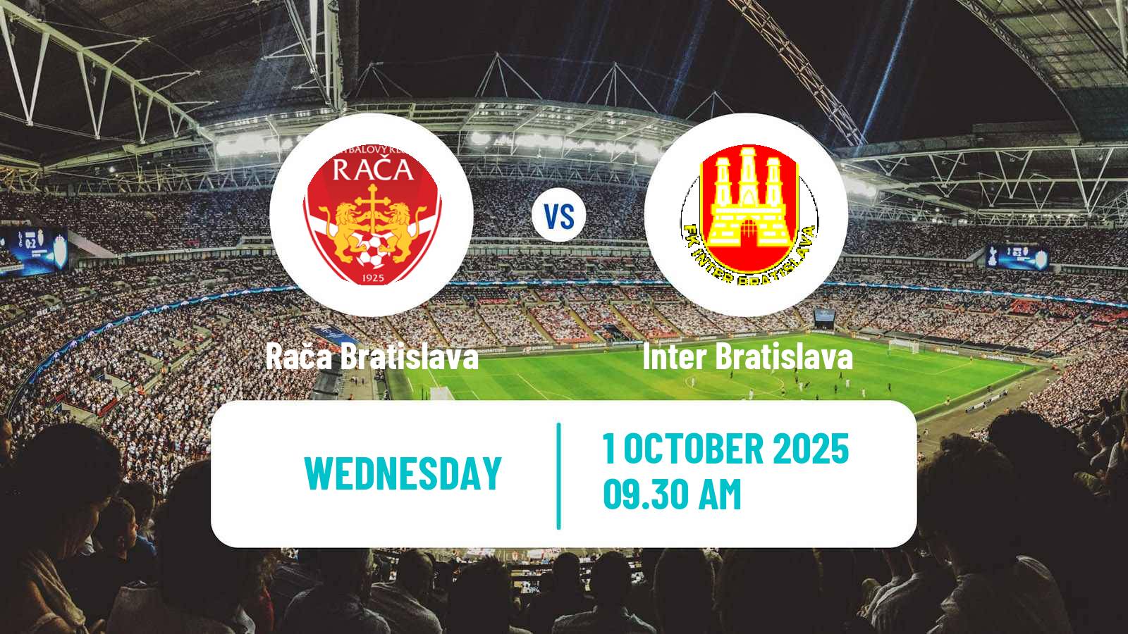 Football Slovak Cup Rača Bratislava - Inter Bratislava