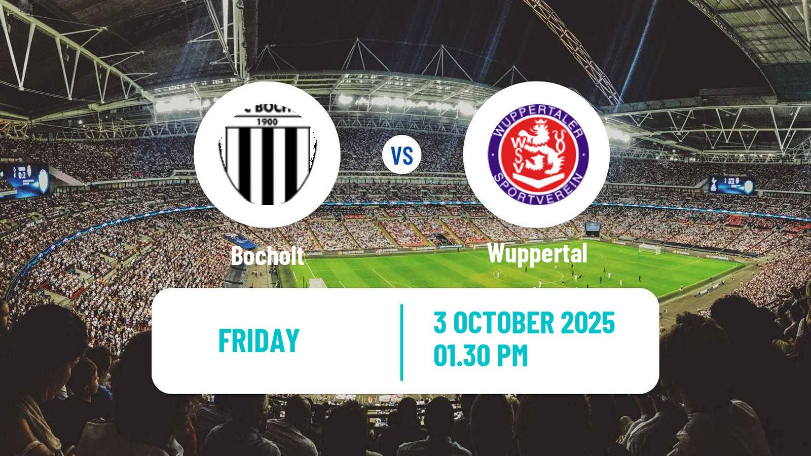 Football German Regionalliga West Bocholt - Wuppertal