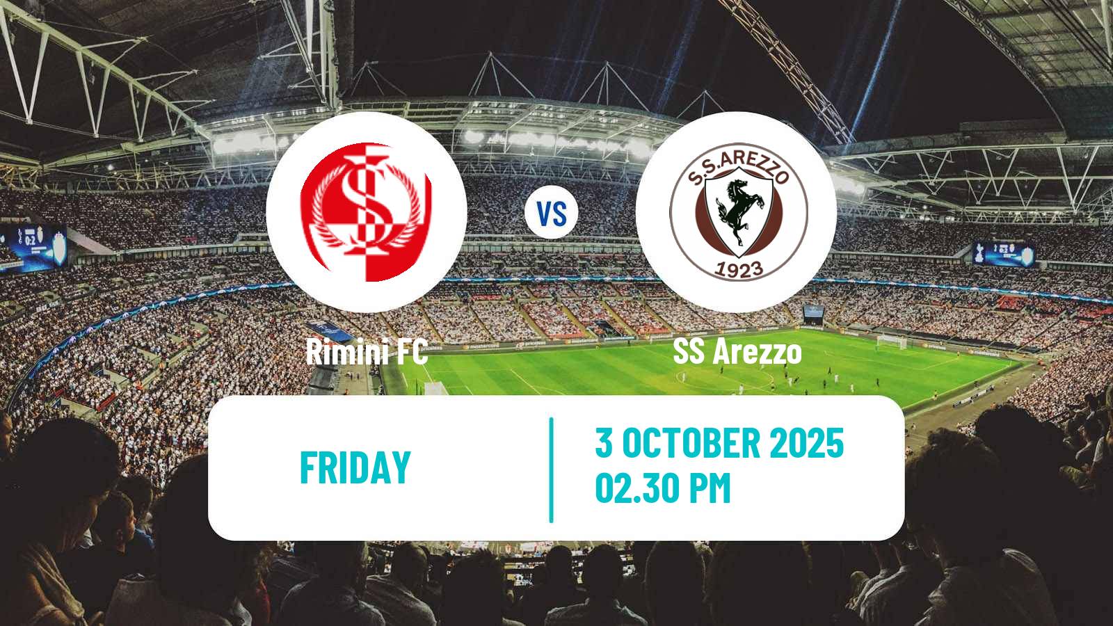 Football Italian Serie C Group B Rimini - Arezzo