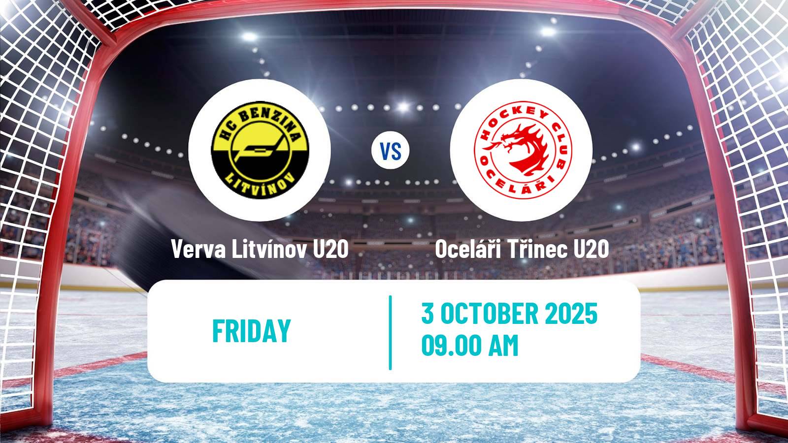 Hockey Czech ELJ Verva Litvínov U20 - Oceláři Třinec U20