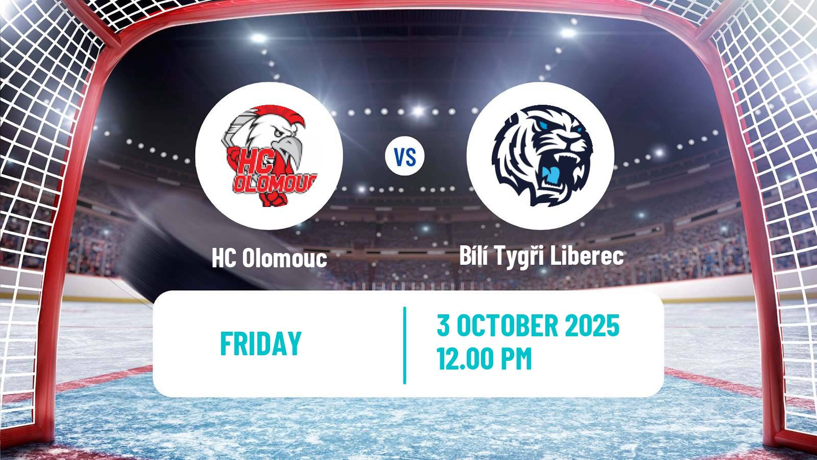 Hockey Czech Extraliga Olomouc - Bílí Tygři Liberec