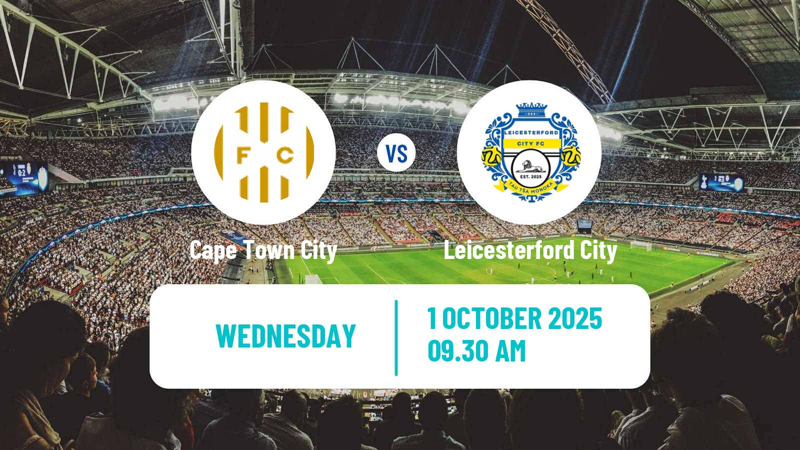 Football South African First Division Cape Town City - Leicesterford City