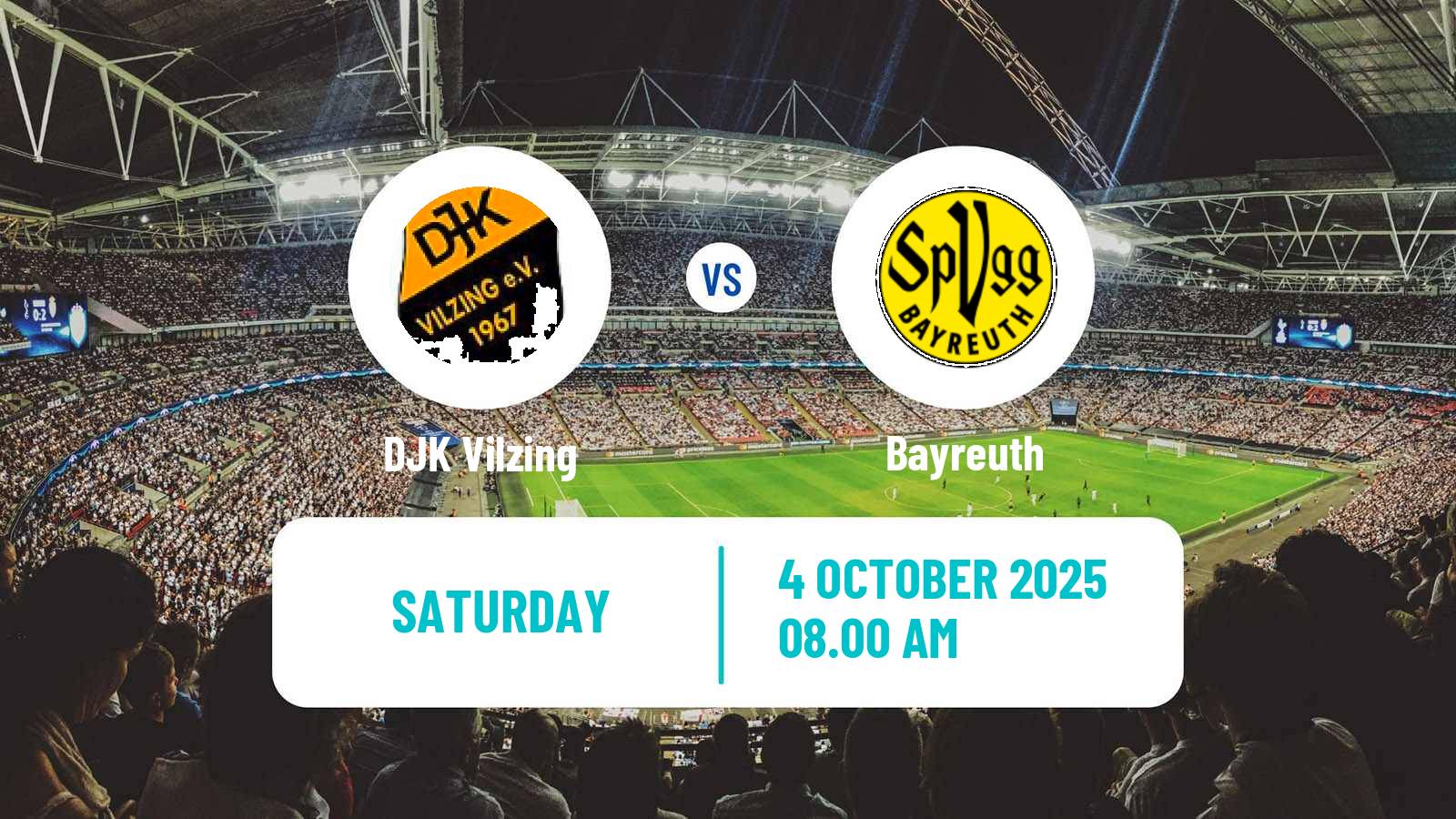 Football German Regionalliga Bayern Vilzing - Bayreuth