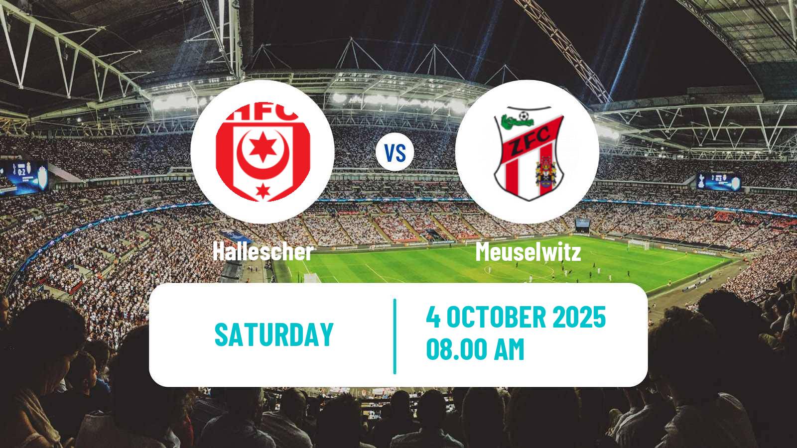 Football German Regionalliga Nordost Hallescher - Meuselwitz