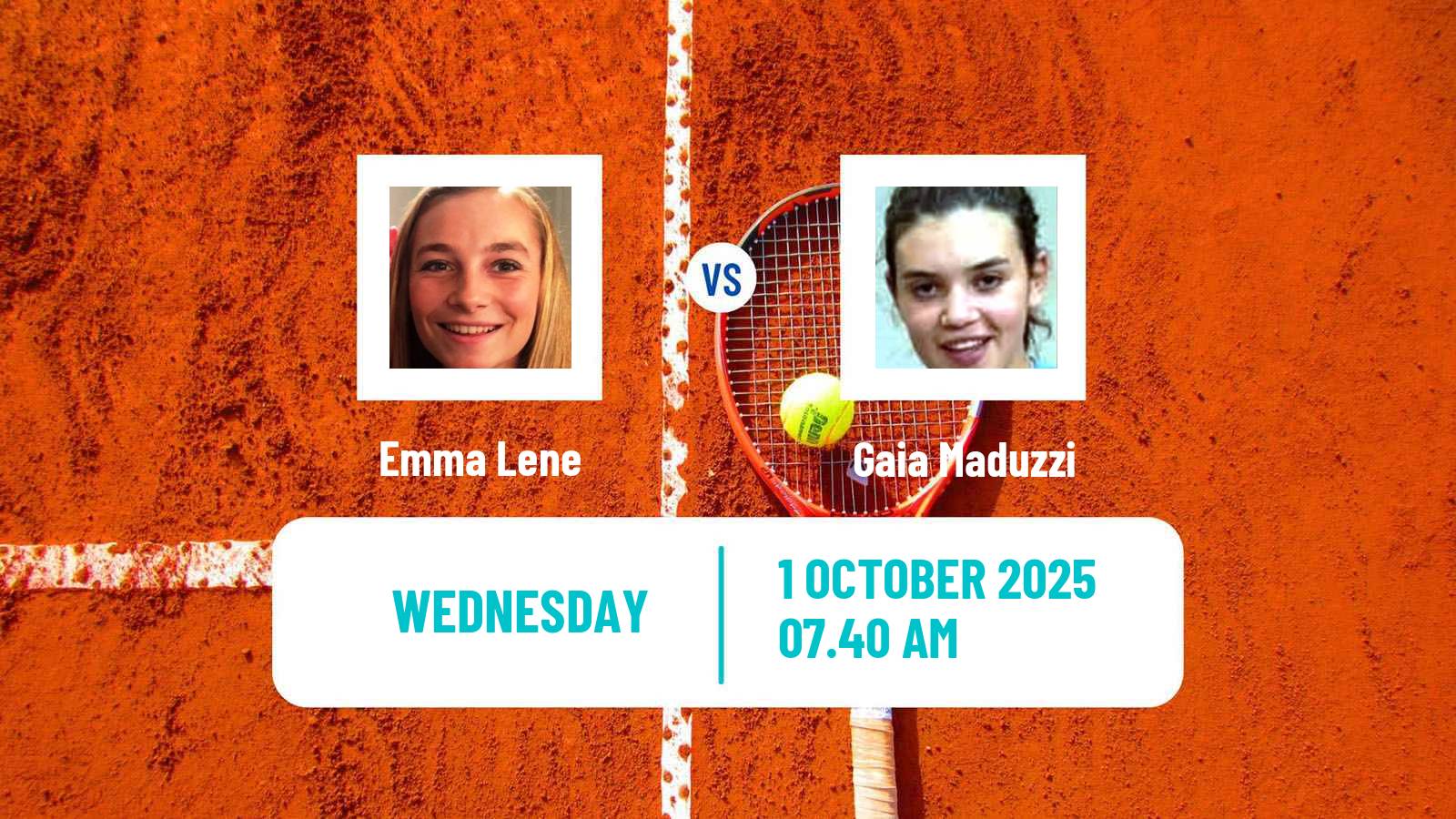 Tennis ITF W35 Santa Margherita Di Pula 13 Women 2025 Emma Lene - Gaia Maduzzi