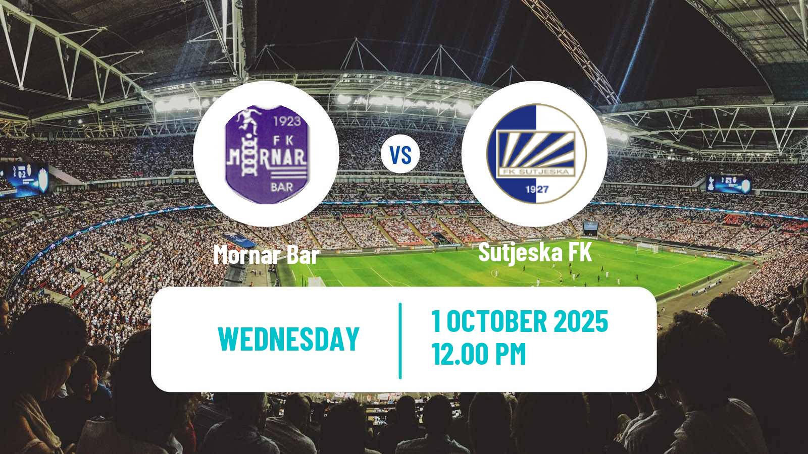 Football Montenegrin First League Mornar Bar - Sutjeska