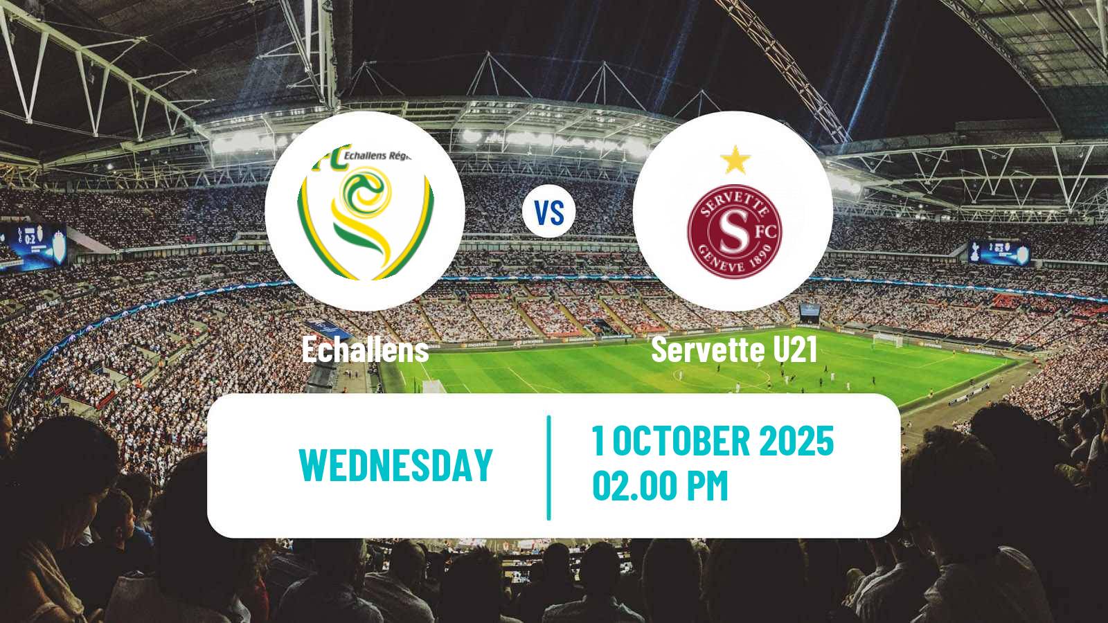 Football Swiss 1 Liga Classic Group 1 Echallens - Servette U21