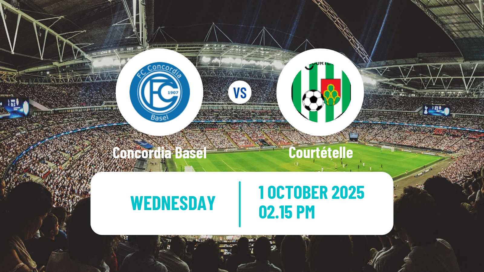 Football Swiss 1 Liga Classic Group 2 Concordia Basel - Courtételle