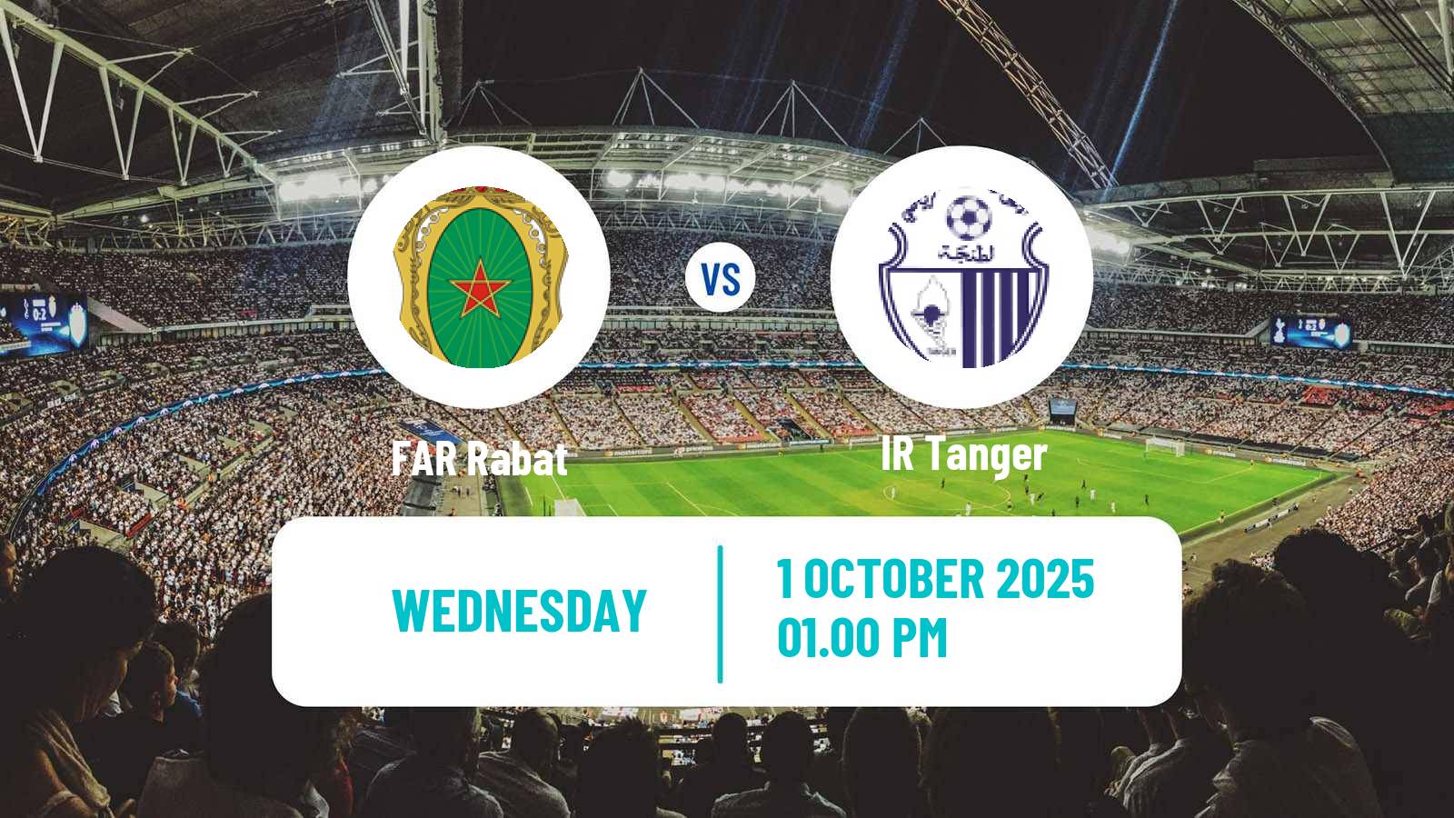 Football Moroccan Botola FAR Rabat - IR Tanger
