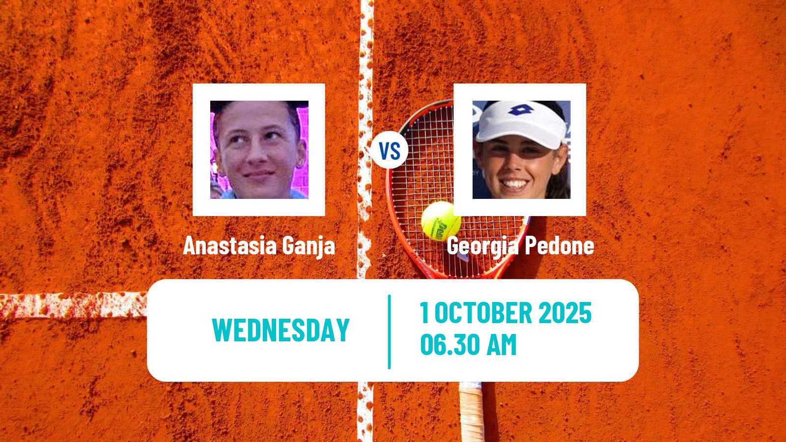Tennis ITF W35 Santa Margherita Di Pula 9 Women Anastasia Ganja - Georgia Pedone