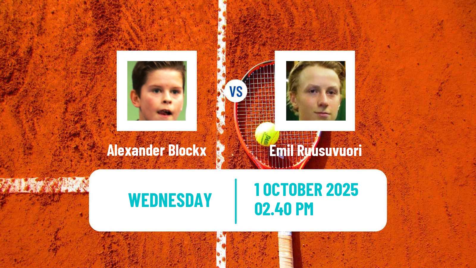 Tennis Mouilleron Le Captif Challenger Men Alexander Blockx - Emil Ruusuvuori